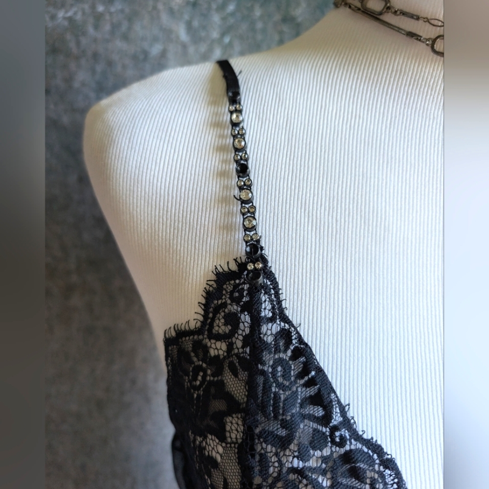 Sheer Black Lace Camisole - Picture 3 of 6